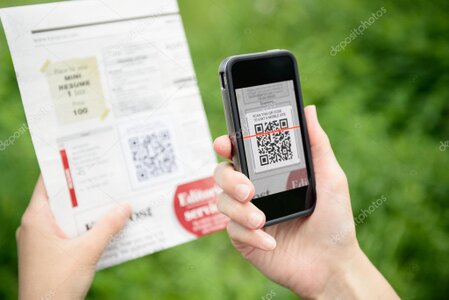 Digital tourism information screen and QR code display inside the mobile visitor center